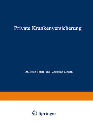 cover image of Private Krankenversicherung